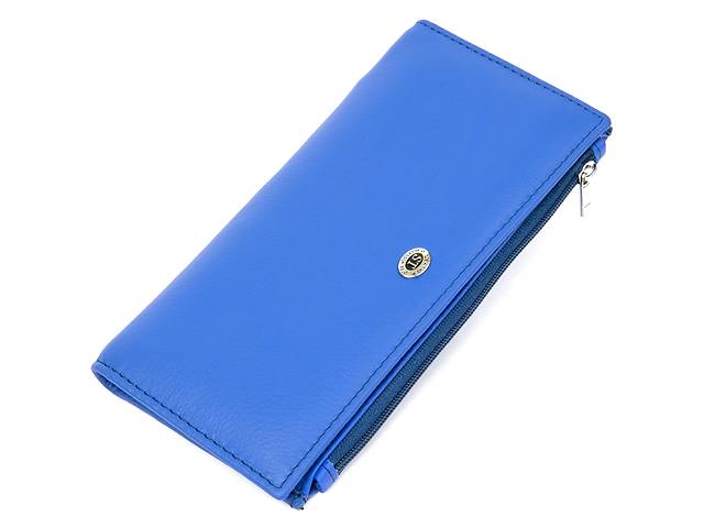 Кожаный кошелек ST Leather Accessories 19379 Голубой