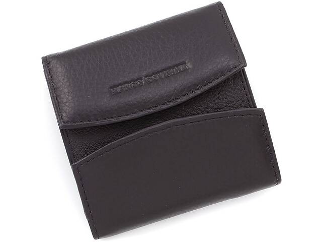 Кожаный миниатюрный кошелек 8,5х8,5 Marco Coverna 2069-1(17507) чёрный