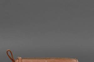 Кожаный пенал-несессер (футляр для очков) 4.0 Светло-коричневый Crazy Horse BlankNote