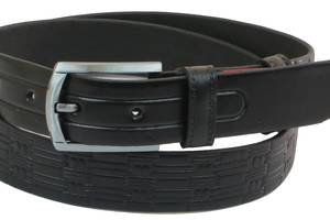 Кожаный ремень Skipper 110-130 x 3.3 см Черный (1057-33)