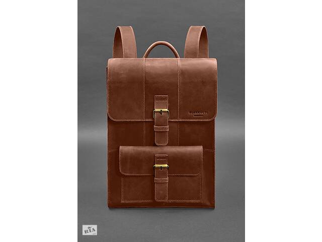 Кожаный рюкзак Brit свето-коричневый Crazy Horse BlankNote