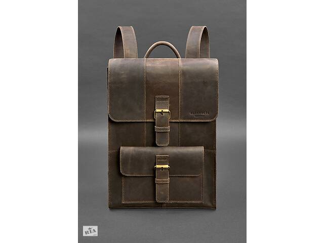 Кожаный рюкзак Brit темно-коричневый Crazy Horse BlankNote