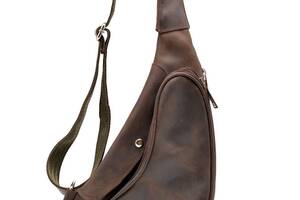 Кожаный рюкзак на одно плечо из лошадиной кожи Tarwa RC-3026-3md Коричневый