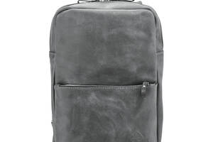 Кожаный рюкзак Skin and Skin Nomad M Серый (BP04GG)