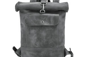 Кожаный рюкзак Skin and Skin Roll L Серый (BP01GG)
