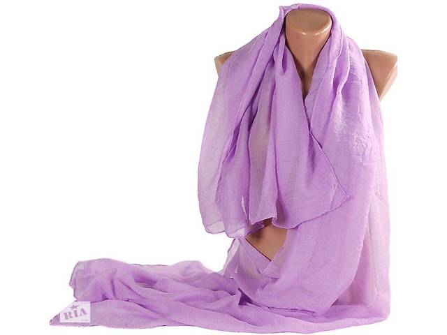 Красивая женская шаль-парео, хлопок, 180х90 см, Trаum 2494-11, цвет сиреневый.