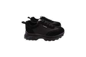 Кросівки жіночі Li Fexpert чорні натуральна замша 1069-22DK 40