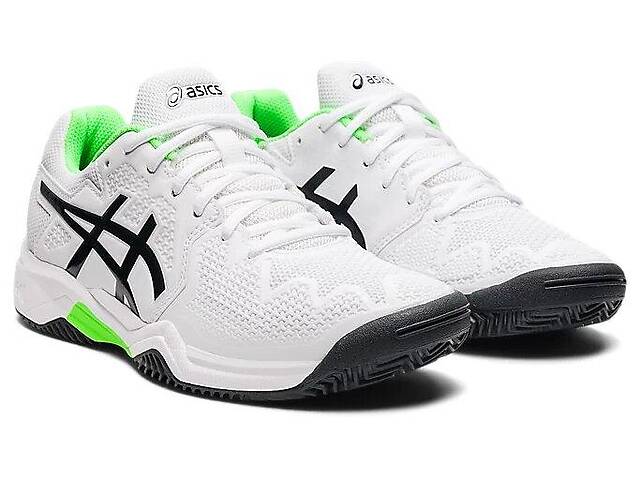 Кросівки Asics Gel-Resolution 8 clay white/black/green (37.5) 4.5 1044A019-105 37.5