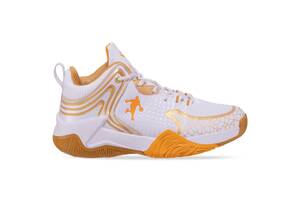 Кроссовки баскетбольные Power Fitness Sport OB-9905-1 размер 35 Белый-оранжевый