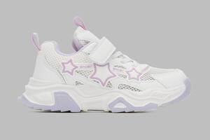 Кроссовки для девочки Stepln E37-3K 32 Бело-Фиолетовый (2000990428240)