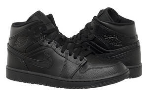 Кроссовки мужские Jordan 1 Mid Triple Black (554724-091) 42 Черный