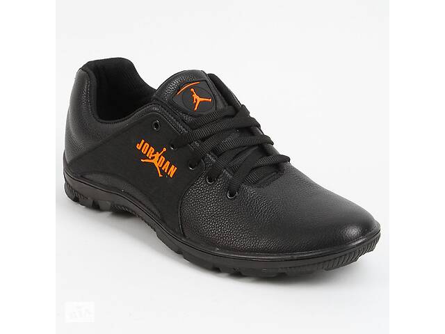 Кроссовки мужские кожаные 339502 р.47 (31) Fashion Черный