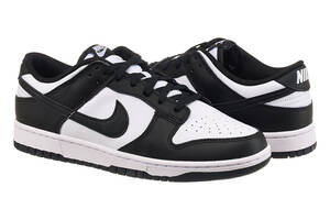 Кроссовки мужские Nike Dunk Low Retro (DD1391-100) 45 Черно-белый