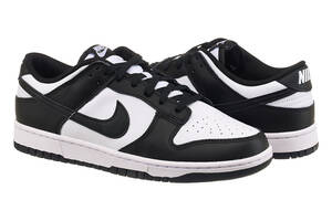 Кроссовки мужские Nike Dunk Low Retro (DD1391-100) 46 Черно-белый