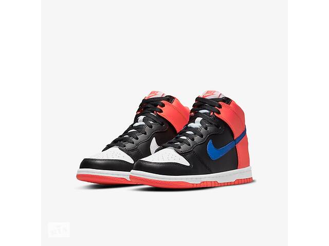 Кроссовки подростковые Nike Dunk High Knicks (Gs) (DB2179-001) 37.5 Красно-белый