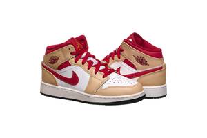 Кроссовки женские Jordan 0 Mid Light Cardinal Curry (Gs) (554725-201) 36.5 Бежевый