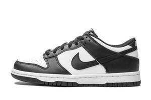 Кроссовки женские Jordan Dunk Low Retro White Black (Gs) (CW1590-100) 39 Черно-белый