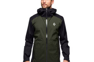 Куртка Black Diamond Mens StormLine Stretch Rain Shell M Черный-Зеленый