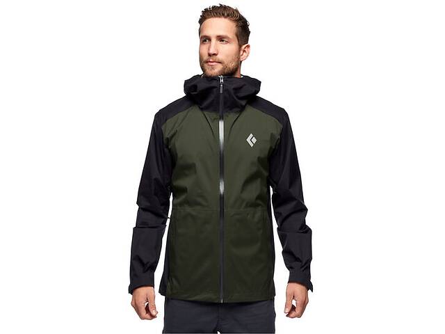 Куртка Black Diamond Mens StormLine Stretch Rain Shell M Черный-Зеленый