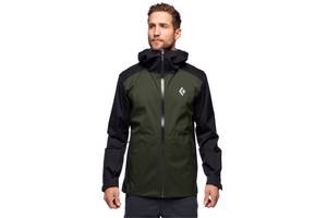 Куртка Black Diamond Mens StormLine Stretch Rain Shell S Черный-Зеленый