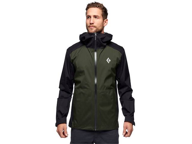 Куртка Black Diamond Mens StormLine Stretch Rain Shell S Черный-Зеленый