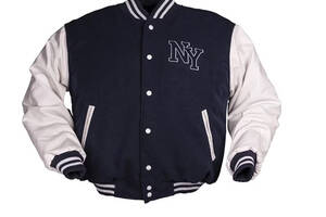 Куртка бомбер Mil-Tec NY Baseball Navy/White 10370003 3ХL