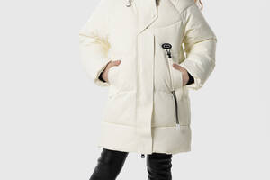 Куртка для девочек Feiying J-05 122 см Молочный (2000989629825)