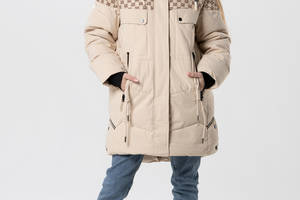 Куртка для девочек Feiying YS-821 152 см Бежевый (2000989630067)