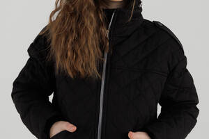 Куртка для девочки Brands 2401 128 см Черный (2000990260192)
