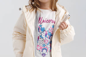 Куртка для девочки Brands EAC5041 104 см Молочный (2000990257154)