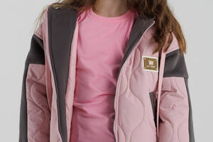 Куртка для девочки Xzkami 8866 122 см Розовый (2000990255396)