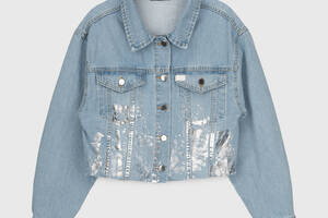 Куртка джинсовая для девочки LocoLoco 6185 128 см Голубой (2000990346919)