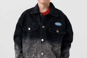 Куртка джинсовая для мальчика Brands 6805 164 см Черный (2000990306760)