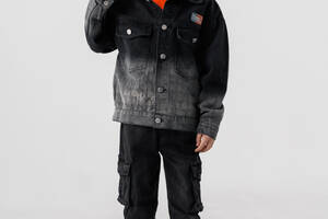 Куртка джинсовая для мальчика Brands 6806 140 см Черный (2000990306838)