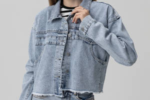 Куртка джинсовая женская Noa Noa 9778 L Голубой (2000989991731)