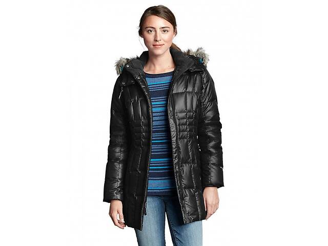 Куртка Eddie Bauer Women High Pass Down Parka BLACK XS Черный (9942BKN)