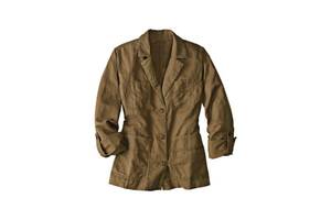 Куртка Eddie Bauer Womens Jacket Linen BROWN L Светло-коричневый (7114375BR)