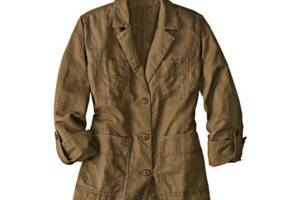 Куртка Eddie Bauer Womens Jacket Linen BROWN L Светло-коричневый (7114375BR)