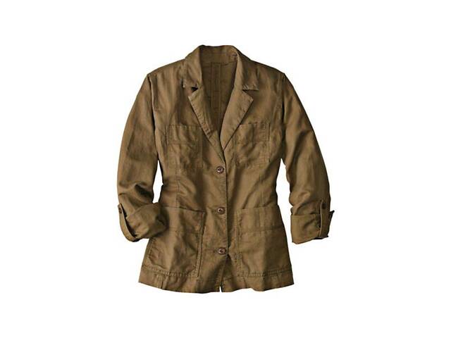 Куртка Eddie Bauer Womens Jacket Linen BROWN L Светло-коричневый (7114375BR)