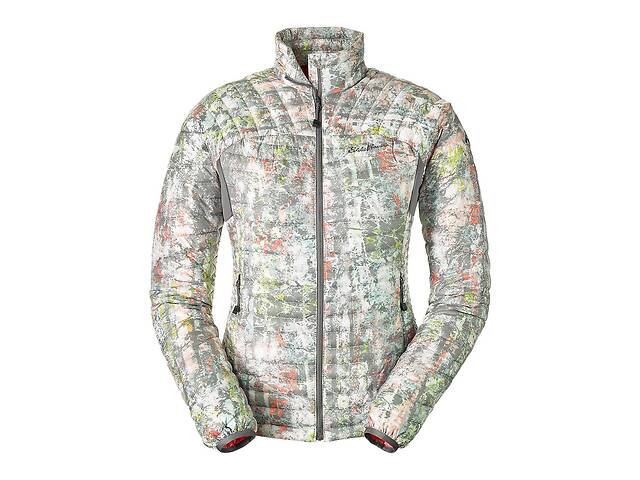 Куртка Eddie Bauer Womens MicroTherm StormDown Jacket Print CHROME S Серый (1142CH-S)