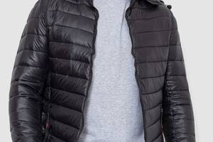 Куртка мужская демисезонная с капюшоном черный 214R05 Ager S