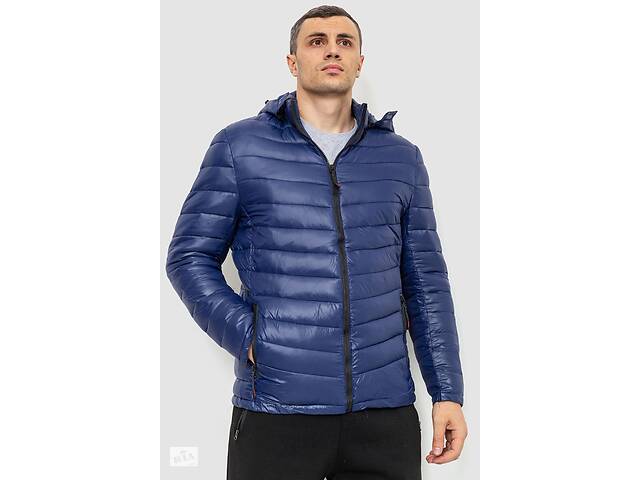 Куртка мужская демисезонная с капюшоном синий 214R05 Ager L
