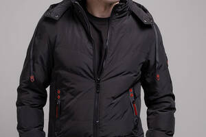 Куртка мужская маломерная 342104 р.4XL Fashion Черный