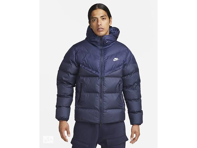 Куртка мужская Nike M Nk Sf Wr Pl-Fld Hd Jkt (FB8185-410) S Синий