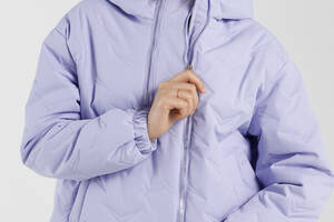 Куртка однотонная женская Brands 68121 M Сиреневый (2000990320483)