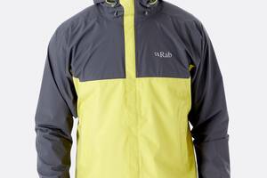 Куртка Rab Downpour Eco Jacket XL Серый-Желтый