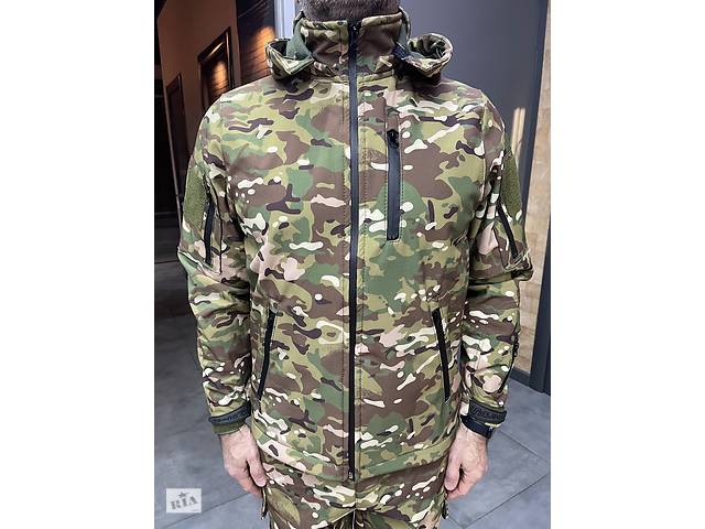 Тактична куртка Special, Softshell, Мультикам, розмір XXL, демісезонна флісова куртка для військових софтшел