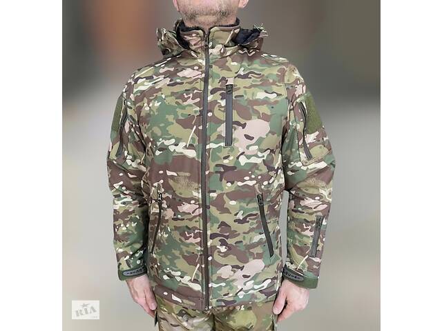 Куртка тактическая зимняя Softshell, Special, Мультикам, размер XXL, на подкладке из искусственного меха Купи