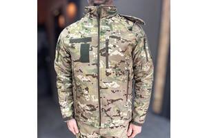 Куртка тактическая зимняя Softshell, Wolftrap, Мультикам, 4XL, теплая зимняя куртка для военных софтшелл