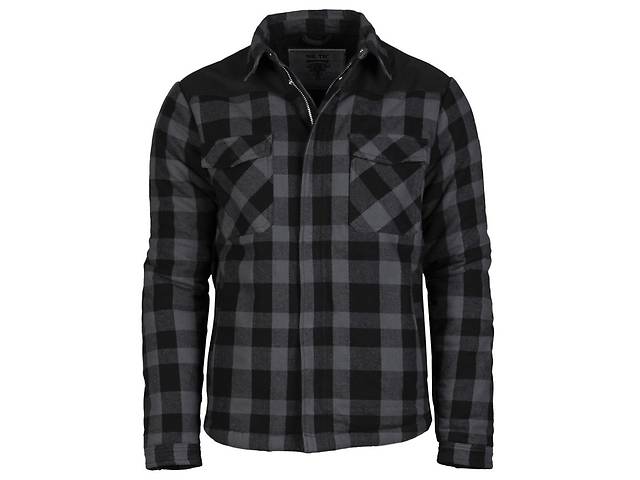 Куртка в стиле дровосека черный серый 10370508 Mil-Tec Lumber Jacket XL